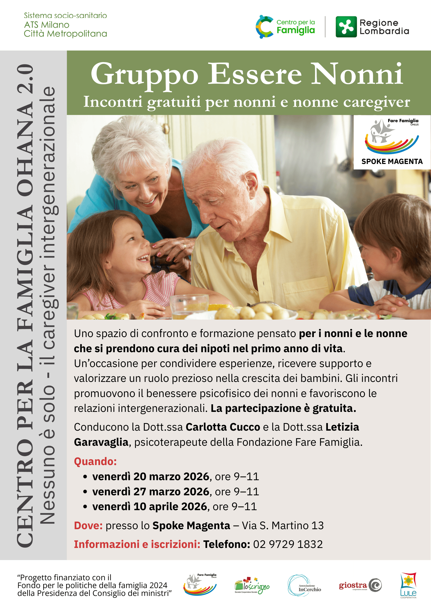 NUOVO GRUPPO PER NONNI E NONNE CAREGIVER! 
